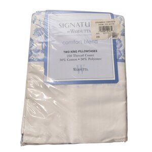 Wamsutta Signature Comfort Blend King Pillowcases Springmaid Floral Cottage USA